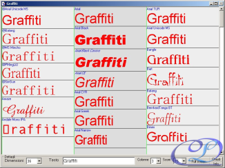 anteprima caratteri Graffiti