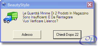 avviso sottoscorta Avviso sottoscorta