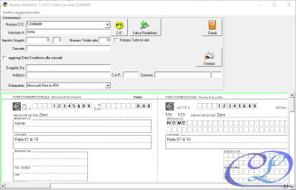 Finestra di Lavoro Stampa